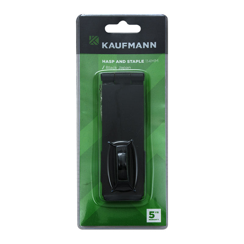 Kaufmann Hasp & Staple Japan 114 Mm Blk