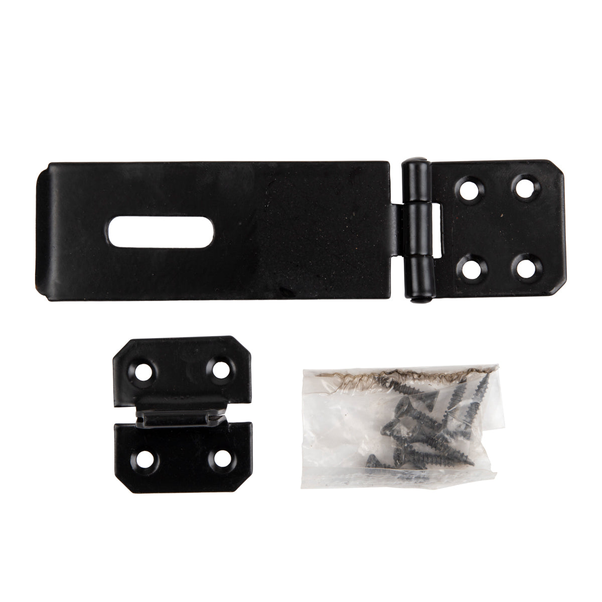 Kaufmann Hasp & Staple 90 Mm H/Duty Blk Jap(bulk)