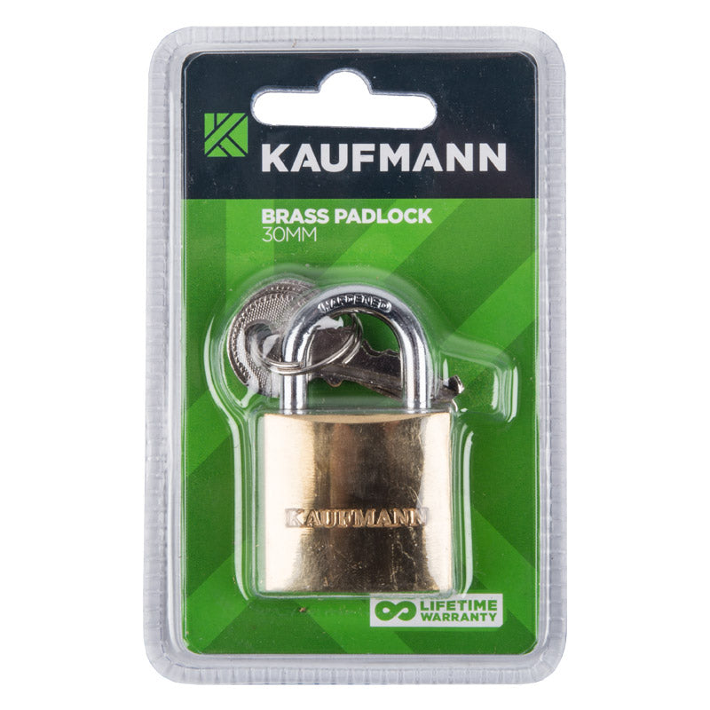 Kaufmann Padlock Brass 30 Mm