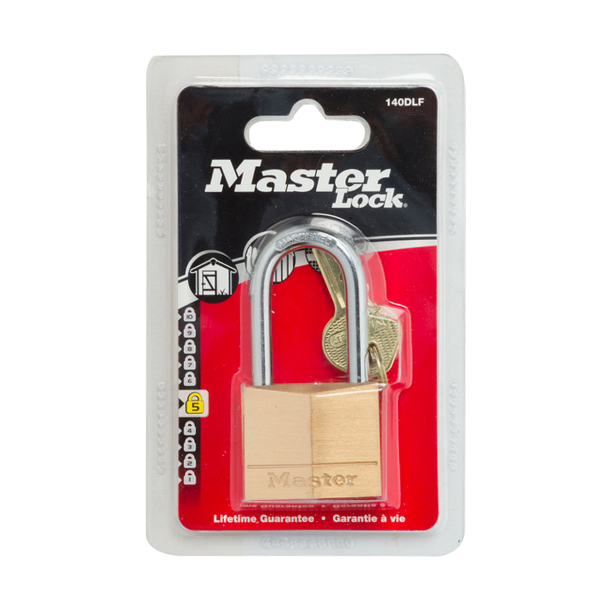 Mackie Master Pad Lock Brass 40 Mm Long Shackle