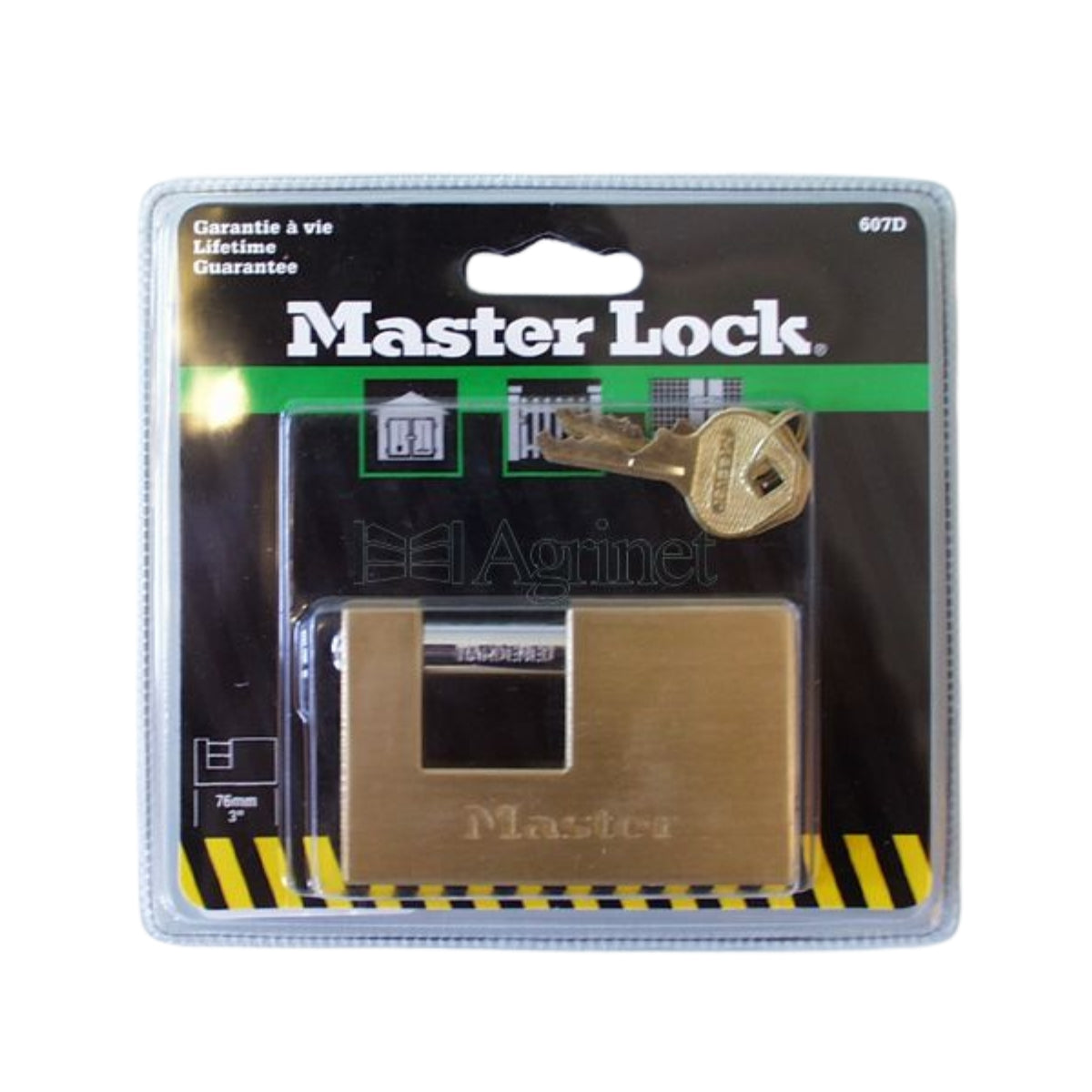 Mackie Insurance Lock Master Brass 76 Mm