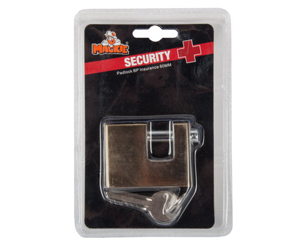 Mackie Insurance Lock Security Brass 60 Mm