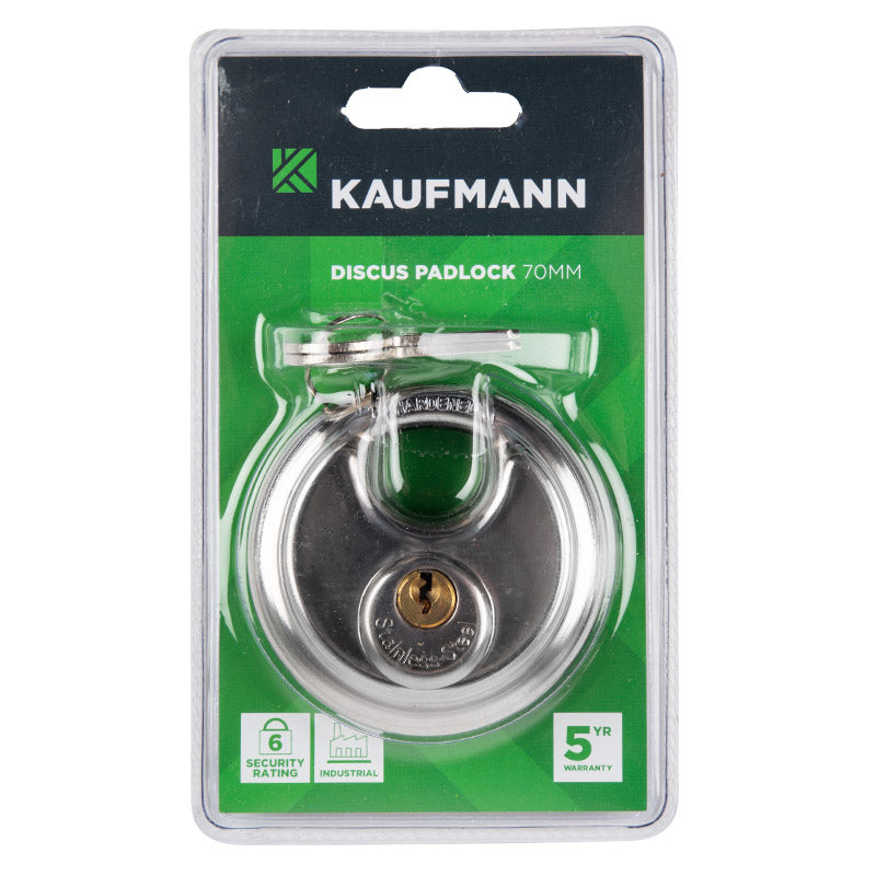 Kaufmann Padlock Discus 70 Mm S/ Steel