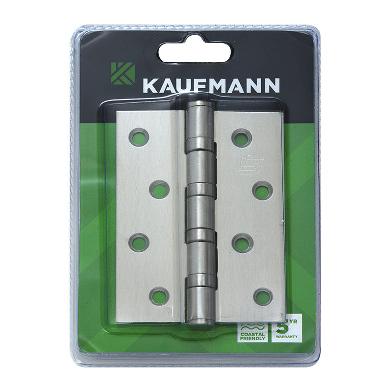 Kaufmann Butt Hinge 100 Mm Ball Bearing S/S (Pair)