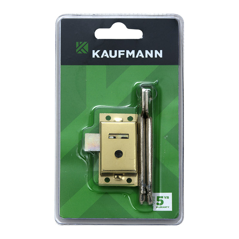 Kaufmann Lock Cupboard 50 Mm Brass 2 Lever