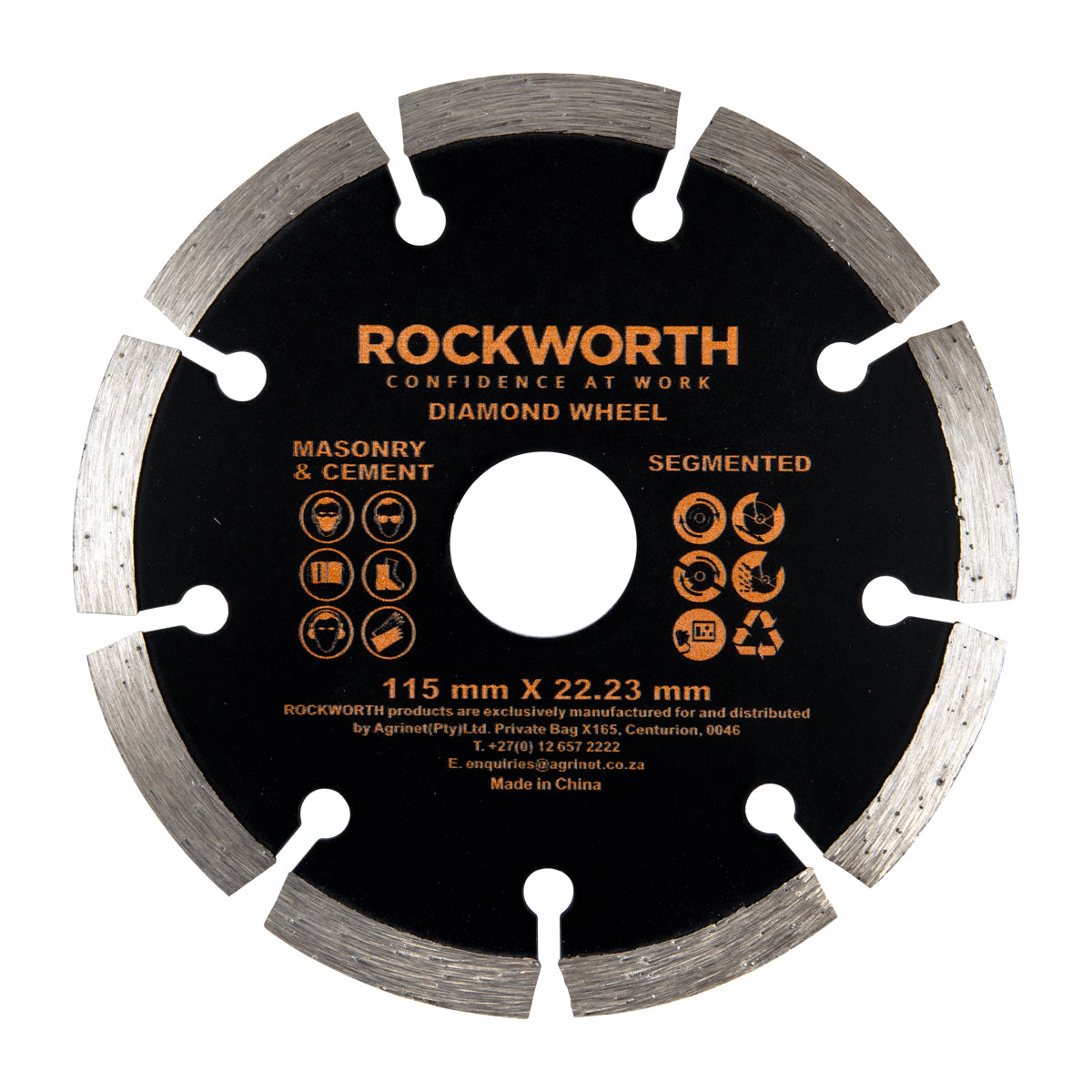 Rockworth Diamond Wheel 115 Mm Segmented Rim