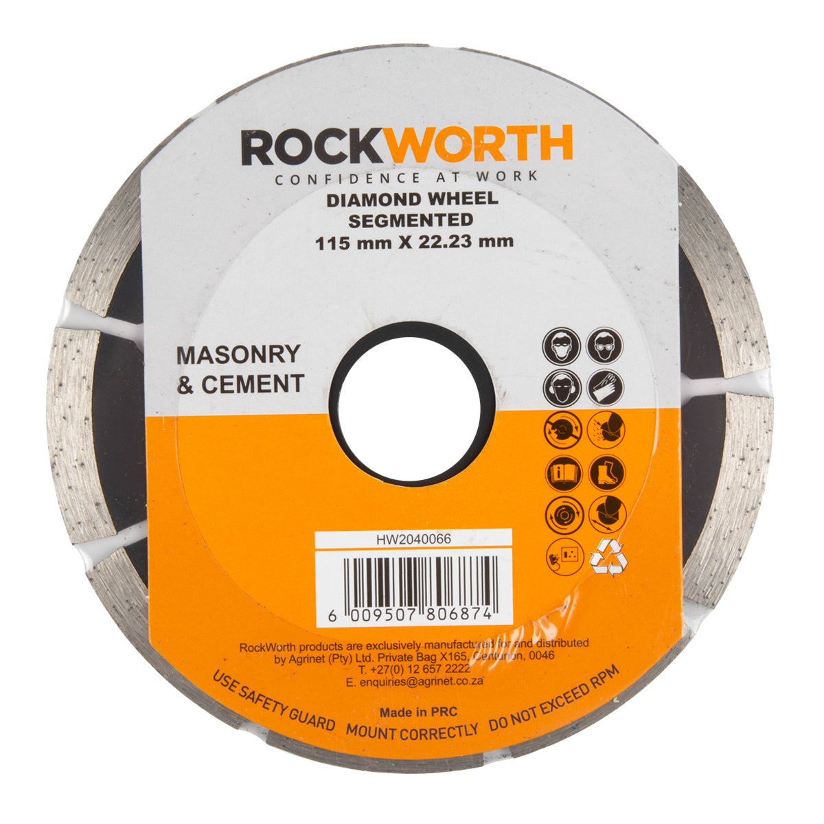 Rockworth Diamond Wheel 115 Mm Segmented Rim