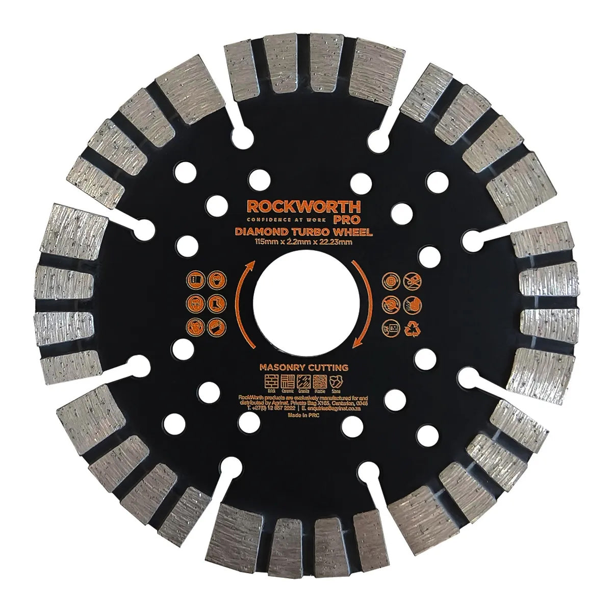 Rockworth Pro Diamond Turbo Wheel 115 Mm