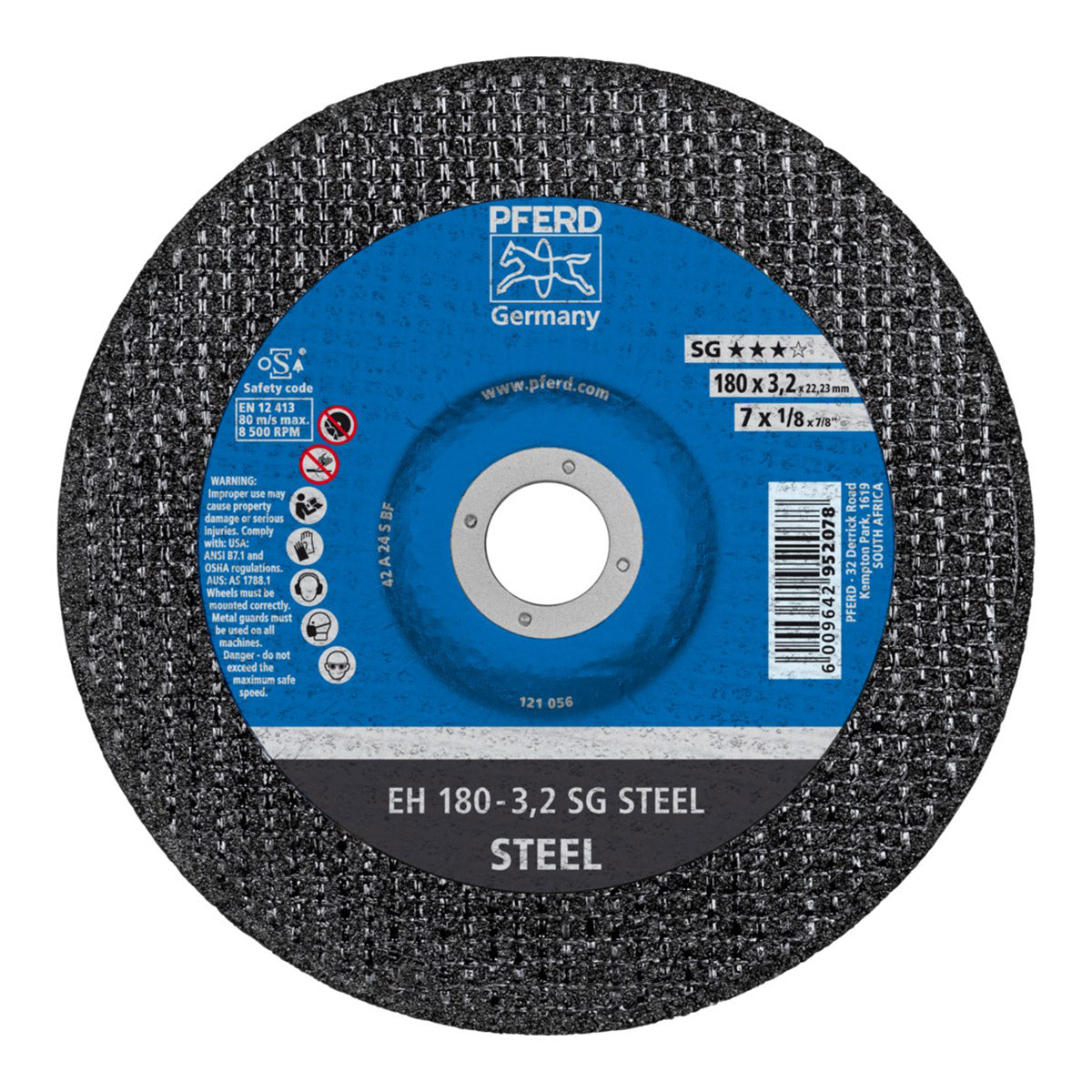 Pferd Cutting Wheel Steel Dome 180 Mm X3.2 Mm Sg