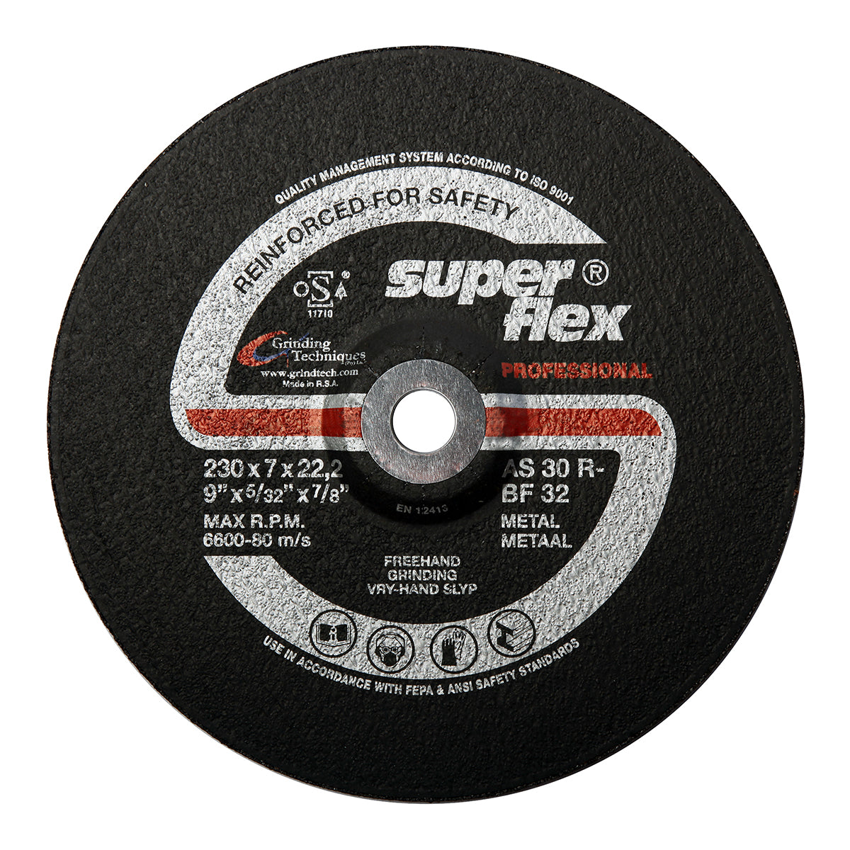 Superflex Grinding Disc Dome Steel Prof 230 X7.2 Mm