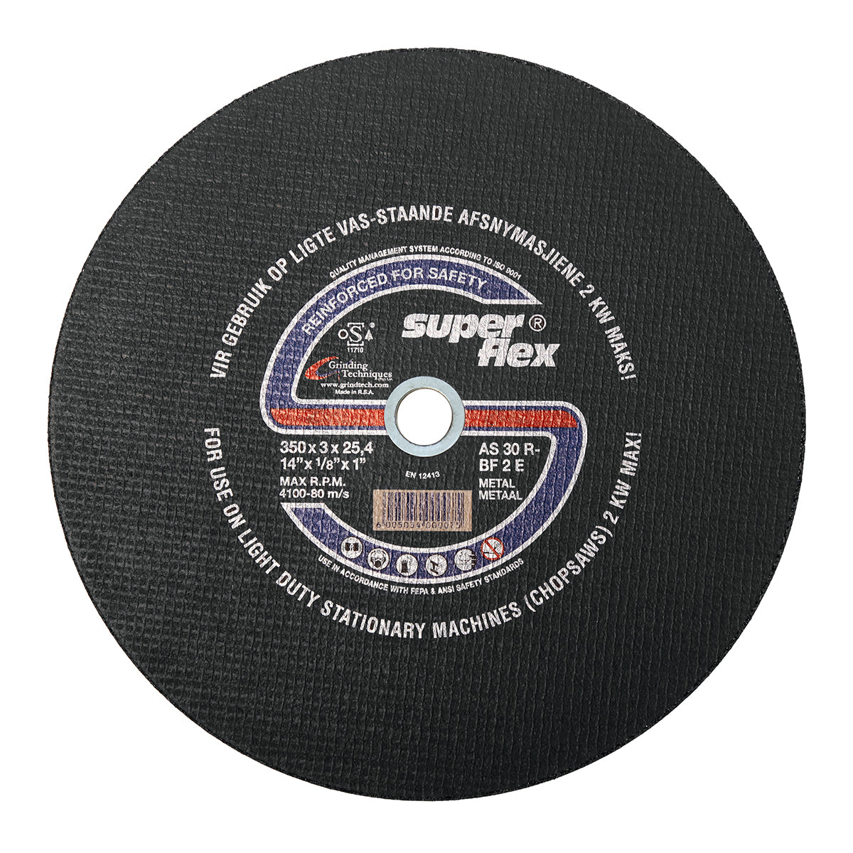 Superflex Cutting Disc Flat Steel 350 X3 Mm