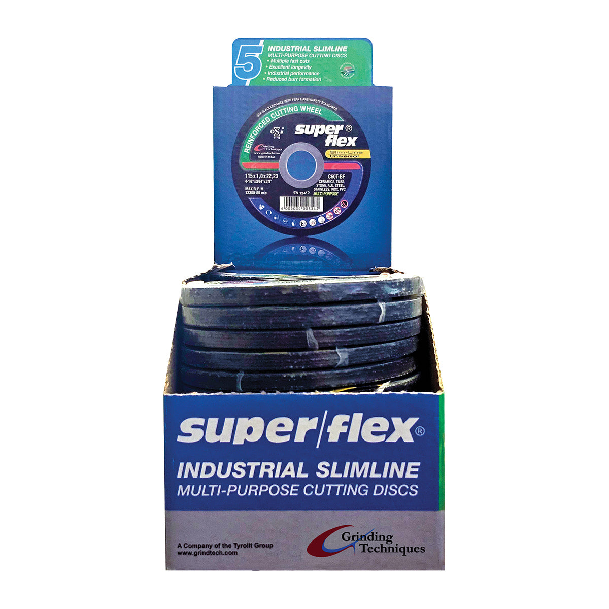 Superflex Cutting Disc Multi Purpose 115 5 Pk Displ
