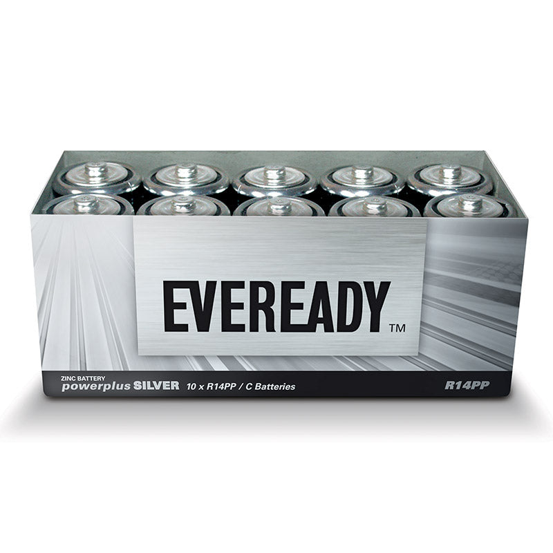 Eveready Battery Powerplus Silver Zinc C Tray