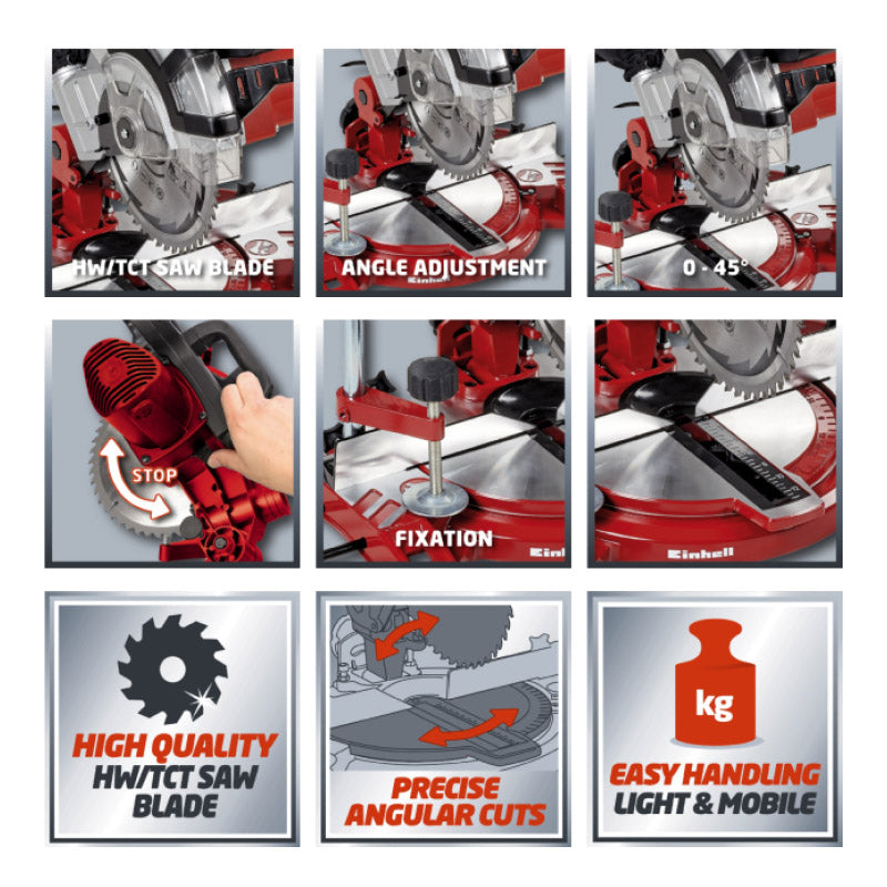 Einhell Mitre Saw 1400 W Tc Ms 2112