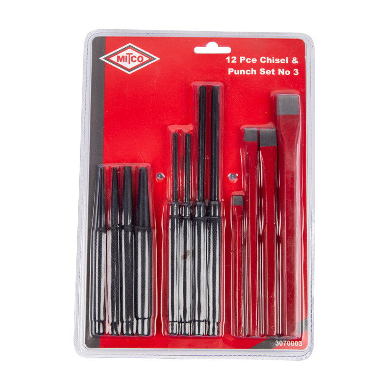 Mitco Chisel & Punch Set No 3 Packed