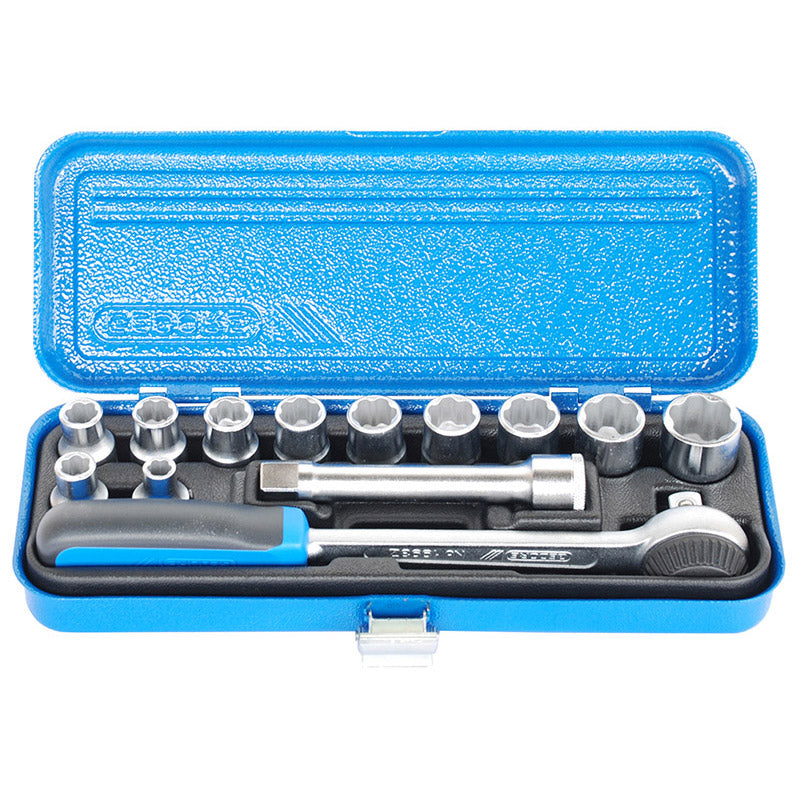 Gedore Blue Socket Set 15 Pce D19 Hmz Metric