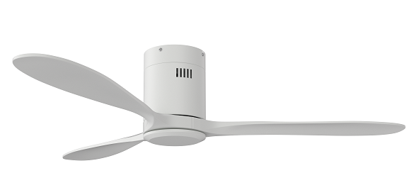 Motor Hugger White Blades Wood 3 1320mm White + Remote