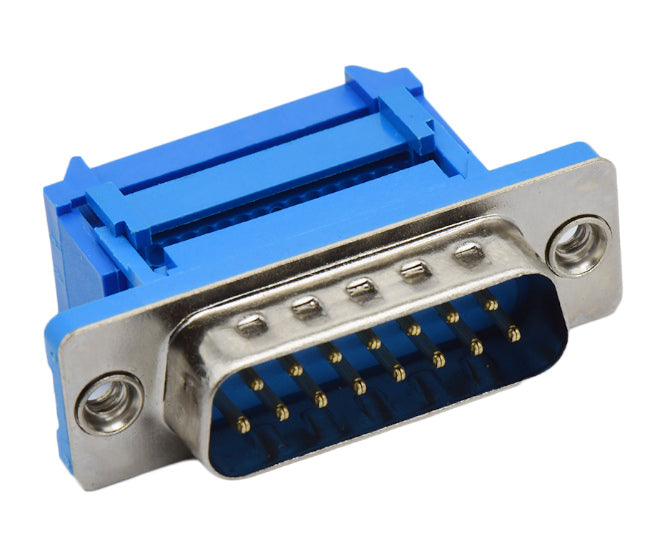 Idc Plug D Sub 15 W Metal Mnt & Plastic Strain 15 Mi1