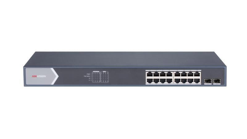 Hikvision - 16 port Gigabit smart POE switch 225w - Livestainable.co.za