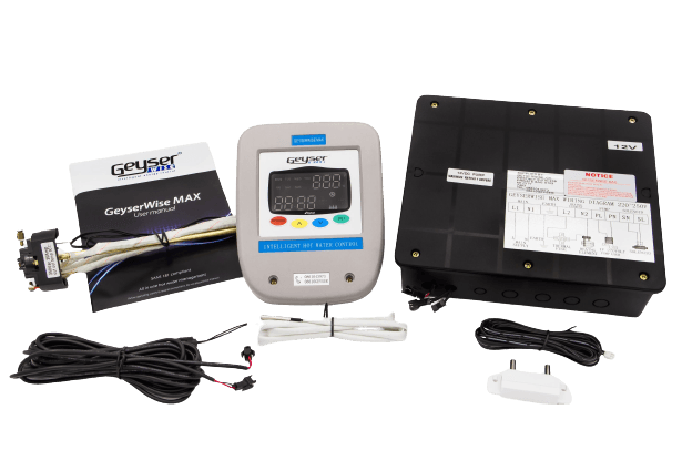 Geyserwise Max - Controller and Timer for 12V/220V Split Pumped Solar Geysers - Livestainable.co.za