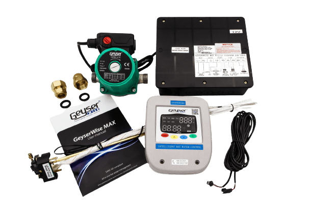 Geyserwise Max 220V Kit - Geyserwise Max with 220V Hot Water Circulation Pump - Livestainable.co.za