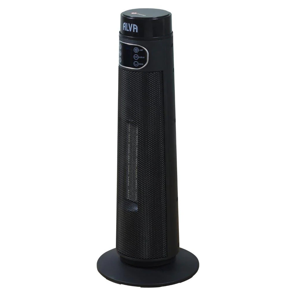 Electric Tower Fan Heater | Light Effect Design | Led Display Panel | Remote Control