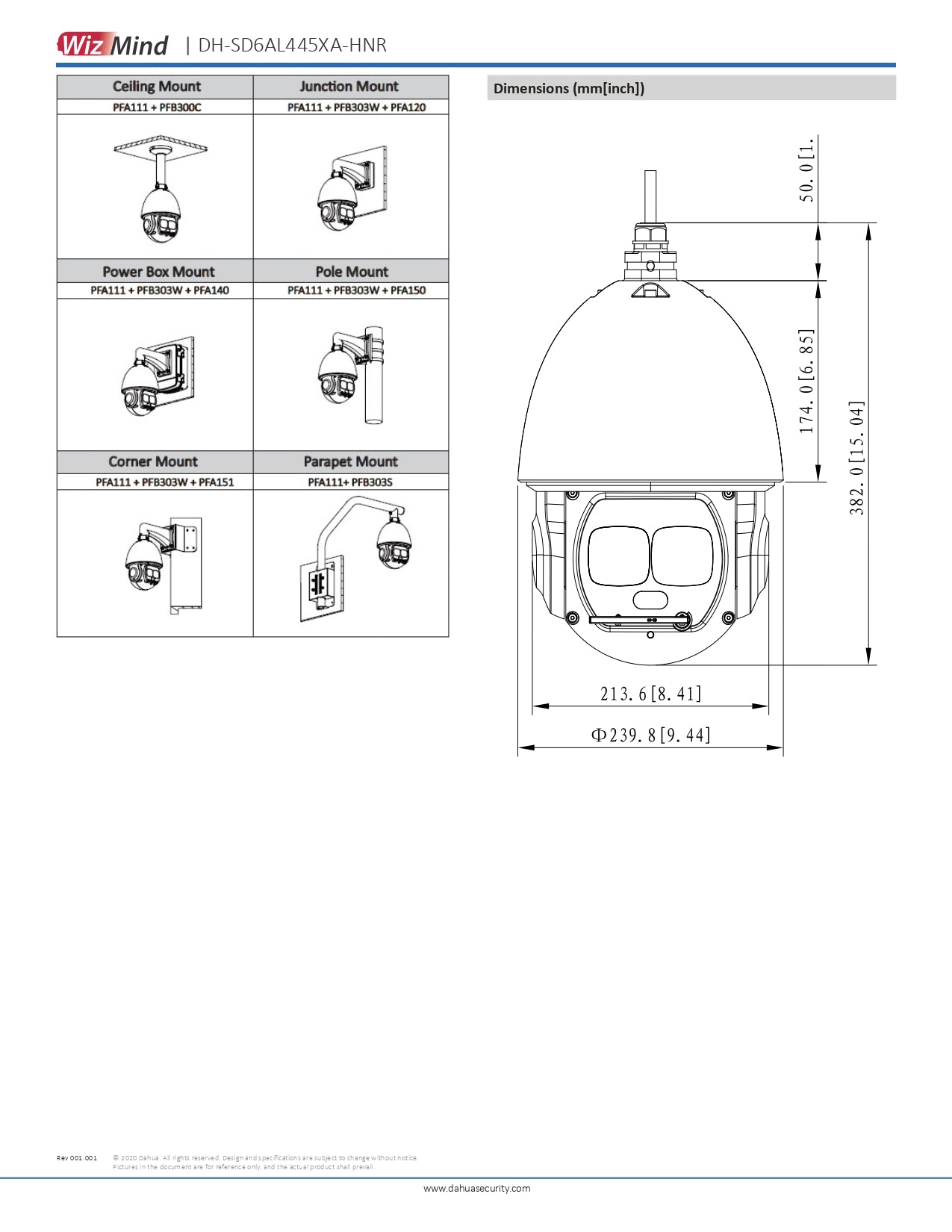 Dahua AI PTZ 4MP 45X OPT Zoom 550M Laser Dist + SD Slot POE+/24V AC VCA IVS