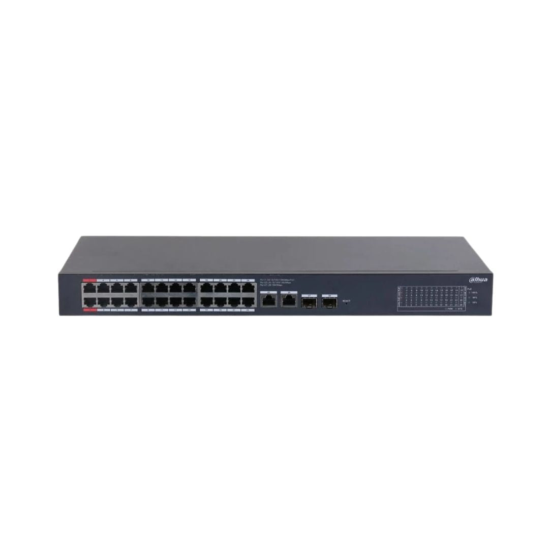 Dahua Gigabit Cloud Managed Switch 28 Port : 24X POE, 2X SFP, 2X Uplink, 240W