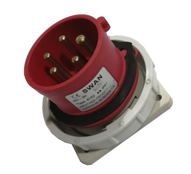 Plug Panel 125 A 3 P N E 380 V Ip67 Ips Ce 6452