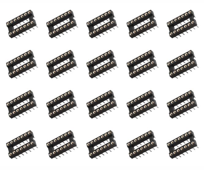 Ic Socket 0.3 14 W Tulip Rnd Nar 34 Pcs/Tube Ism14