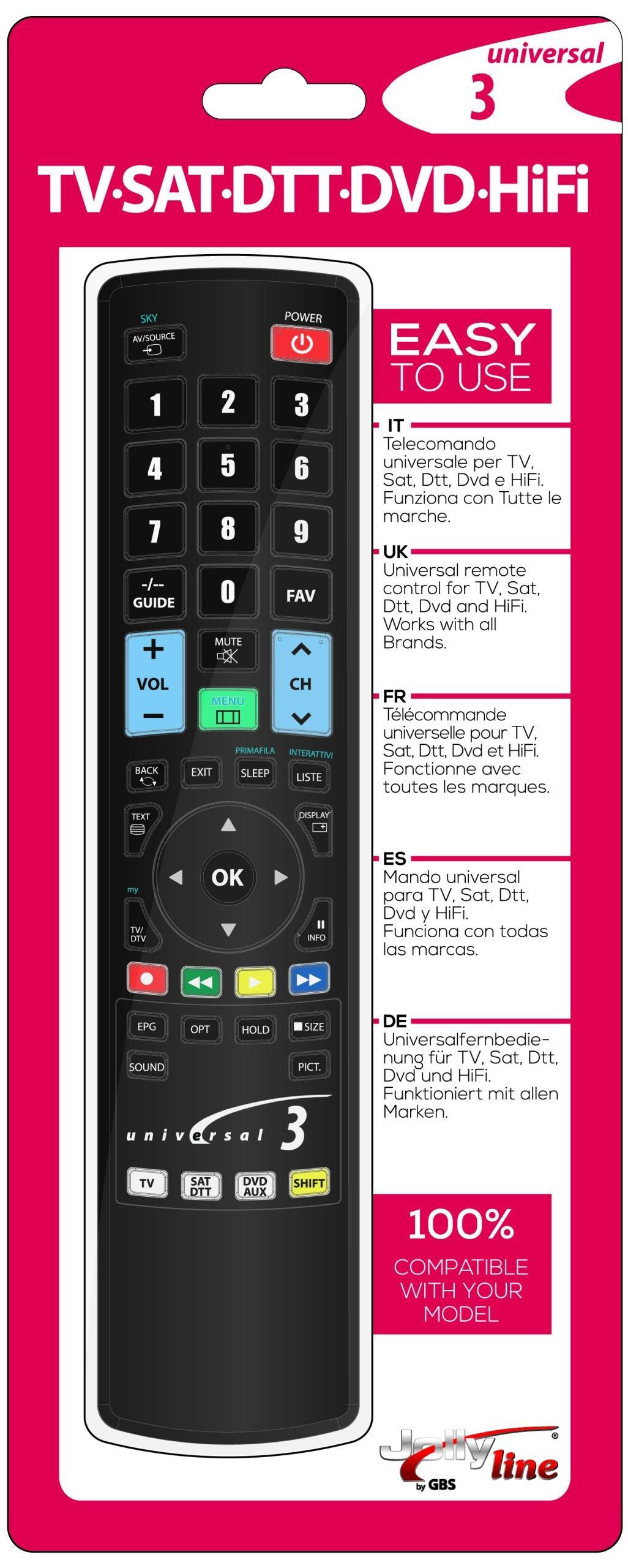 Universal Remote (3 Devices) - Livestainable.co.za