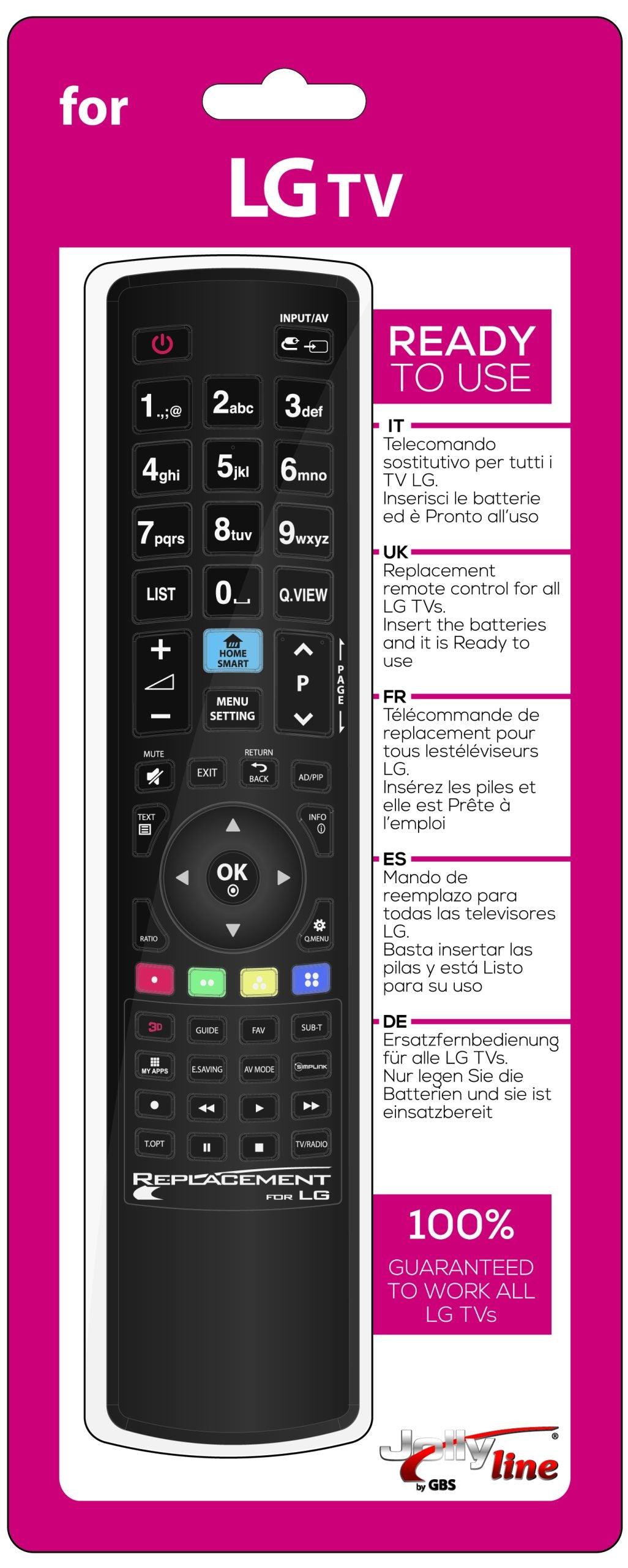 Replacement Remote For Lg Tv - Livestainable.co.za