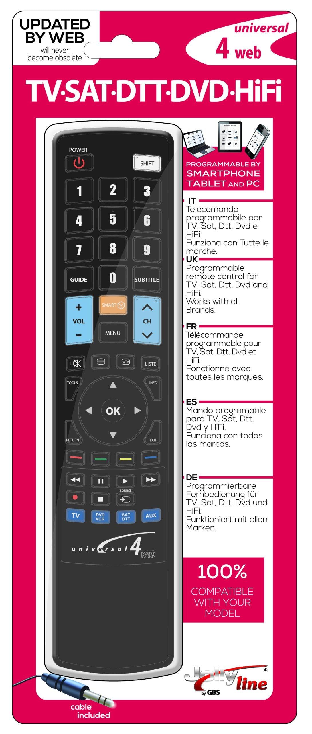 Universal Remote Web (4 Device - Livestainable.co.za