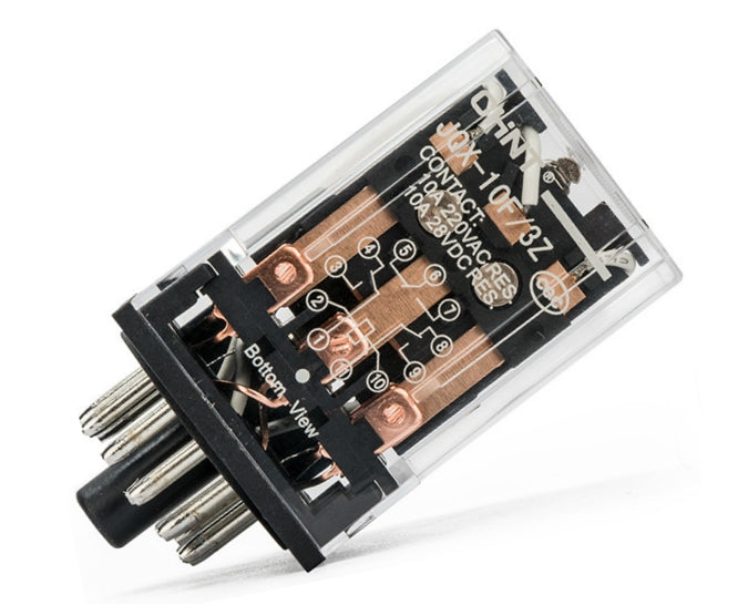 Relay Tpdt 10 A 250 Vac Round 11 Pin Jqx 10 F/3 Zac220 V