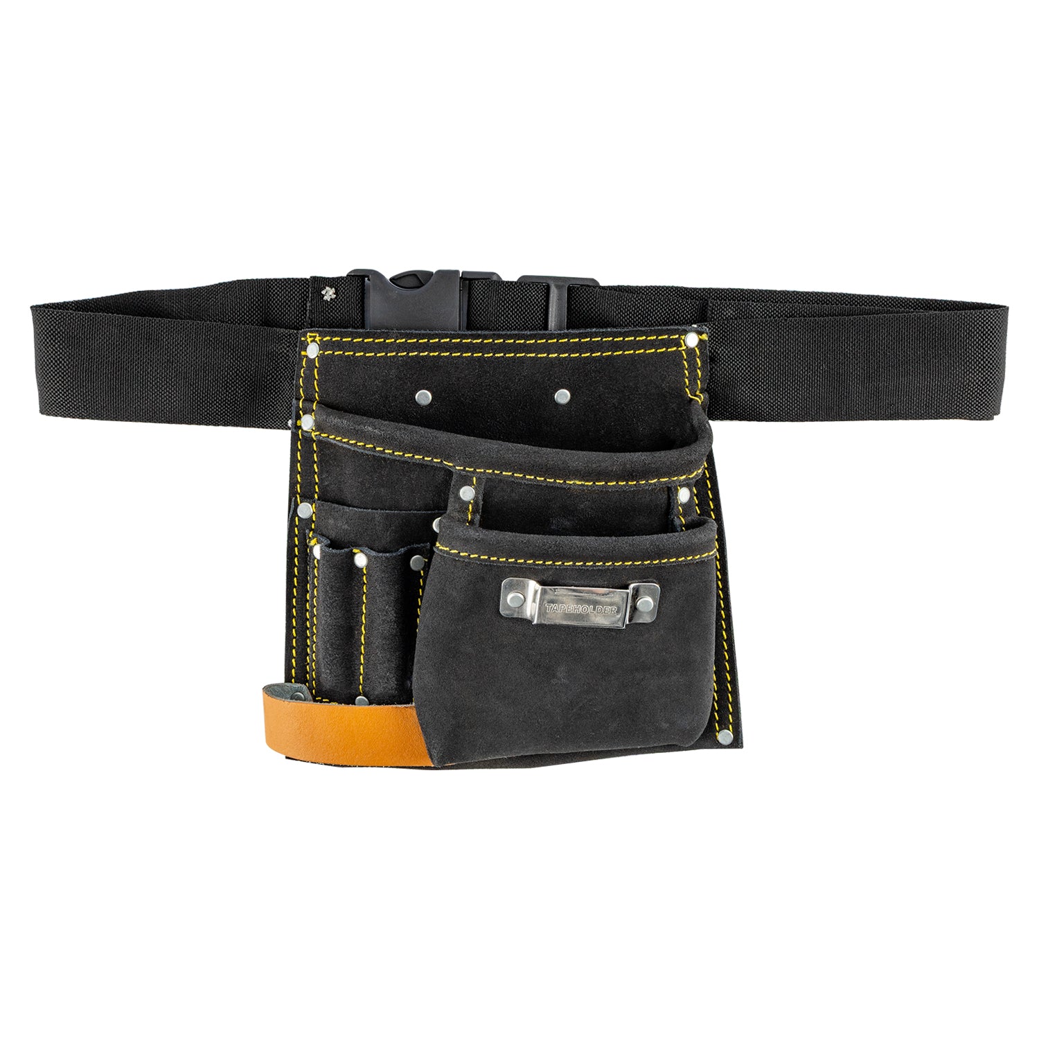Tork Craft Small Prof Black.Leather Tool Belt 5 Pocket