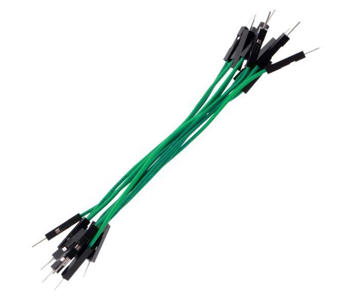 Jumper Lead 200mm Plug Plug Green 10 P/Bag Me18 010 02 Pp Gr *A* - Livestainable.co.za