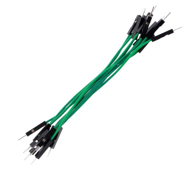 Jumper Lead 200mm Plug Plug Green 10 P/Bag Me18 010 02 Pp Gr *A*