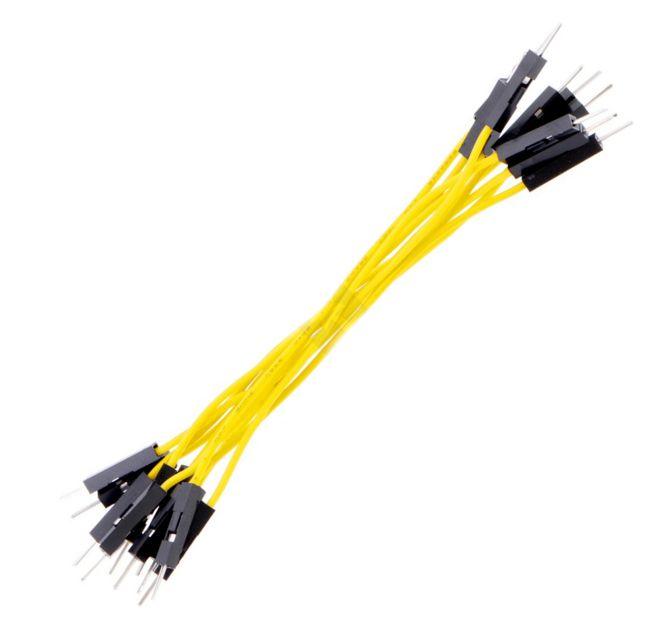 Jumper Lead 200mm Plug Plug Yellow 10 P/Bag Me18 010 02 Pp Yl *A* - Livestainable.co.za