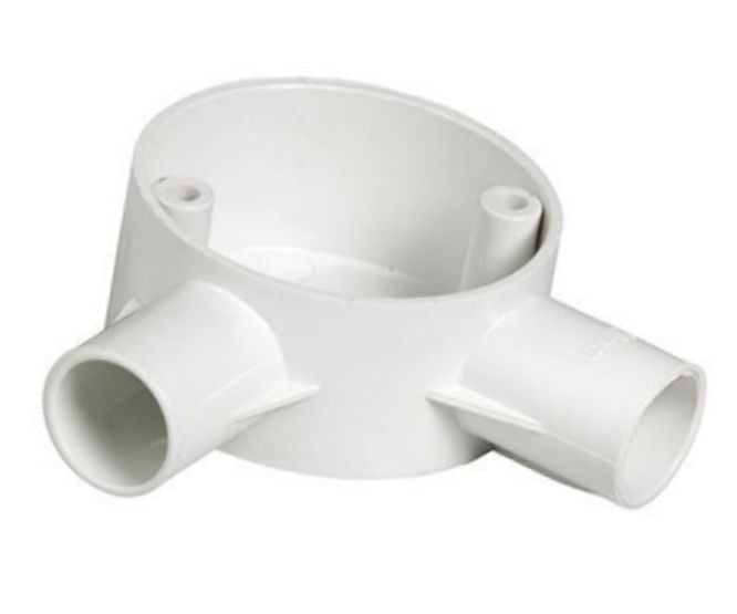 20mm Rnd Pvc Conduit Box 2 W 45 Deg Type K0000088