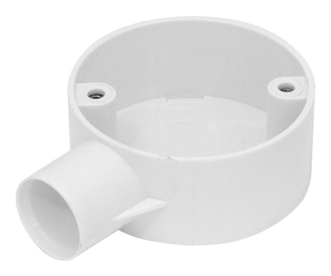 20mm Rnd Pvc Conduit Box 1 W Side Entry K0000090