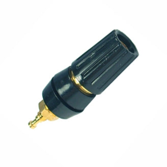 Socket Banana 4mm Black Gold Pl. K2051 Bk