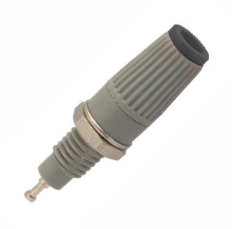 Socket Banana 4mm Grey/Bk 43mm K210 Bk - Livestainable.co.za