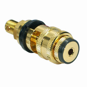 Banana Socket 4mm Black Gold Plated K2101 Bk