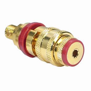 Banana Socket 4mm Red Gold Plated K2101 Rd - Livestainable.co.za