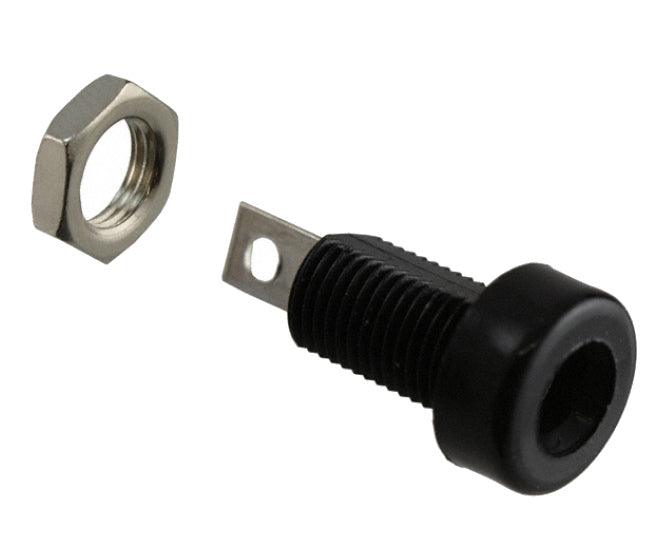 Socket Banana 4mm Black Solder K214 Bk - Livestainable.co.za