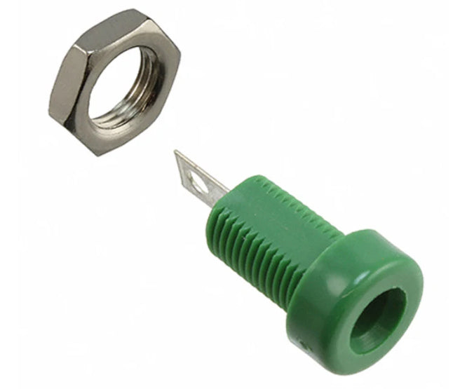 Socket Banana 4mm Green Solder K214 Green