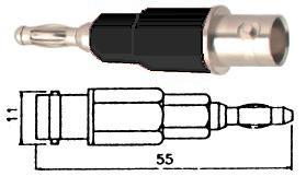 Adapter Banana Plug To Bnc Socket K2149 Bk