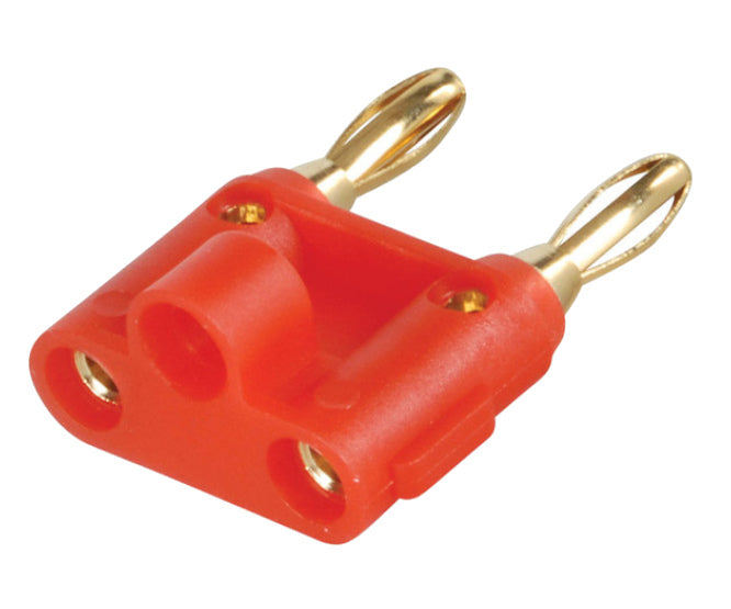 Adapter Banana Socket Plug Dual K2156 Rd