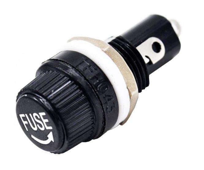 Fuse Holder Panel Mount 5x20 Round Hole Cq 206 Hu - Livestainable.co.za