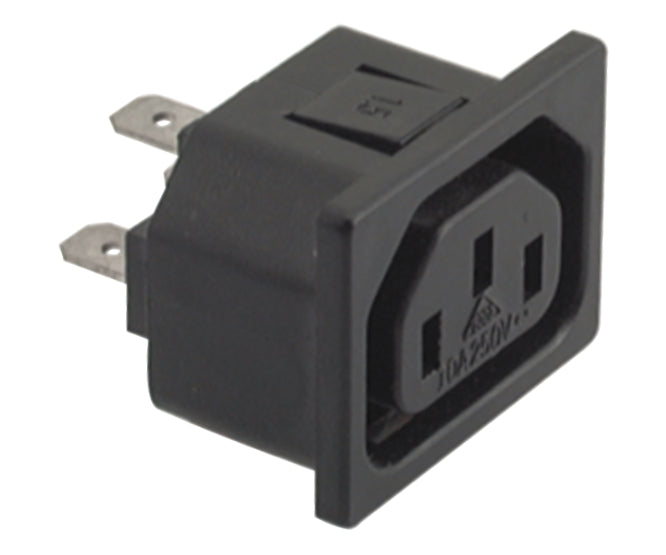 C13 Iec Socket Press Fit Tag 4.8mm K2415
